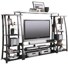 One of the most important places of any home! Coaster Contemporary Metal Entertainment Center In Glass 700681 2x2 3 Kit