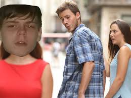 Create Meme Distracted Boyfriend Original Know Your Meme The Wrong Guy Meme Template Pictures Meme Arsenal Com