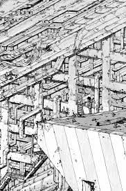 akira s rain 大友克洋 漫画の背景 風景スケッチ