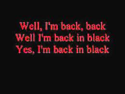Check spelling or type a new query. Acdc Back In Black Lyrics Youtube