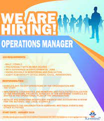 Browse manager jobs and apply online. Ka Entrep Micro And Small Entrepreneurs Organization Of The Philippines Looking For Operations Manager In Pasig City