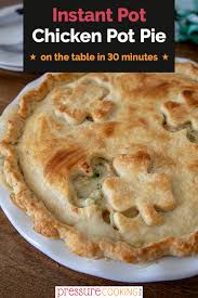 Chicken pot pie is truly an heirloom recipe—cooks have been making it for centuries. Pressure Cooker Instant Pot Chicken Pot Pie Pressure Cooking Today