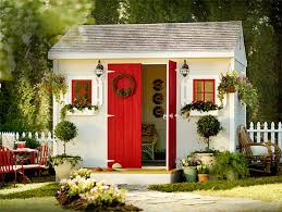 Her Shed The Busy Lady S Custom Shed Is A Truly Comforting Place For Losing Herself In Another 20 Pages Of A Novel Backyard Sheds Outdoor Sheds Shed Design