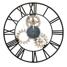 Horloge Metal Engrenage Noir Diam 70 Cm Leroy Merlin