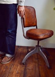 Hand Stitched Leather Furniture Leather Furniture Industrial Office Chairs Vintage Office Chair