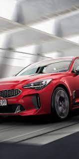 Red Car On Road Kia Stinger 1080x2160 Wallpaper Kia Stinger Red Car Kia