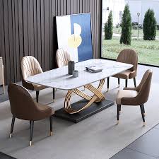 Get the best deals on marble dining sets. China Light Luxury Home Banquet Dining Room 6 Seater Marble Dining Table Set China Home Furniture Dining Room Furniture