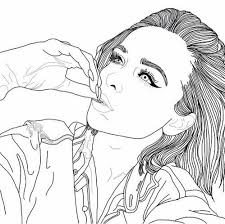 Untitled Dessin Noir Et Blanc Dessins De Fille Art Tumblr