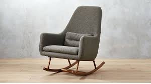 saic quantam charcoal grey rocking chair reviews cb2 rocking chair chair modern accent chair