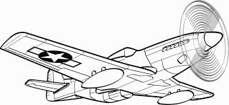 P 51 Mustang Coloring Pages Coloring Pages Airplane Drawing Coloring Books