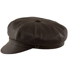 Harley Natural Leather Peaked Vintage Motorcycle Cap Rockabilly Punk Style Biker Chopper Cruiser Marlon Brando Motorycyclist Skin Hat Brown Leather Cap Leather Hats Mens Newsboy Hat