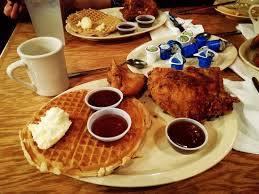 It's a waffle and a fried chicken…. Roscoe S Review Of Roscoes House Of Chicken Waffles Inglewood Ca Tripadvisor