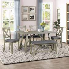 Sold and shipped by costway. Wood Dining Table And Chair Kitchen Table Set With Table Bench And 4 Chairs Buy Kitchen Table Set Dining Table Dining Table And Chair Product On Alibaba Com