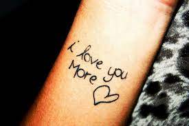 Many mothers and daughters have a goodnight routine and say i love you before they go to bed. 25 Great I Love You Tattoos On Wrist
