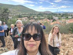 September 2022. The walk down from Apparition Hill. Medjugorje. Bosnia and  herzegovina