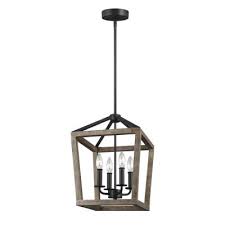 Lantern Chandeliers Lighting The Home Depot