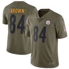 Antonio Brown Pittsburgh Steelers Nike Salute To Service Limited Jersey Olive Nfl Jerseys For Sale Nfl Uniforms Nfl Football Jersey