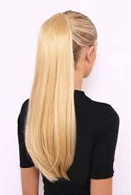 Human hair ponytail extension, blonde pony, wraparound, velcro, lightest blonde, 20 inch, ready to ship! Pin On Lange Blonde Haare