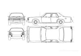 Download Download Drawing Ford Crown Victoria Sedan 1985 In Ai Pdf Png Svg Formats