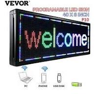 P10 Outdoor LED Sign Advertising WiFi Control LED Sign Display With High  Brightness Scrolling LED Sign Programmable For Store Business Board ...