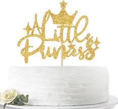 Buy Gold Glitter A Little Princess Cake Topper For Baby Shower Baby Girl First Birthday Little Girl Gender Reveal Party Decorations Online In Turkey B088rjh8y1