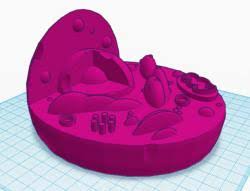 Think of materials that would best represent the. Animal Cell 3d Models Stlfinder