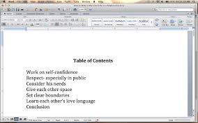 How To Make A Table Of Contents In Microsoft Word Make A Table Words Writing Tips