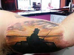 See more ideas about boat silhouette, star wars tattoo, silhouette. Top 73 Fishing Tattoo Ideas 2021 Inspiration Guide