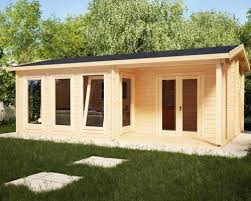 Gartenblockhutte Malaga I 22m2 7 X 4 M 58mm Hansagarten24 Gartenhaus Sommerhaus Gartenhaus Holz