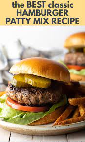 Best Hamburger Patty Recipe Thick Or Thin Made On The Grill Or Stovetop This Is Best Hamburger Patty Recipe Burger Recipes Beef Homemade Hamburger Patties