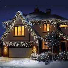 For a larger tree, you would require a 100 led string, which measures about 30 to 33 feet, or a. Outdoor Christmas Lights White Stores Outdoor Christmas