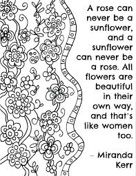 Quotes on why being thankful is so important: Free Printable Flower Quote Coloring Pages