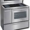 Electric ranges, also known as electric stoves, use an electrical heating device for cooking and baking. 1