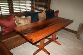 Custom Mesquite Table Made For Small Nook In Upstairs Recreation Room Table Rustic Dining Table Custom Table