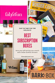 Give The Gift That Keeps On Giving Subscription Boxes From Men And Women Treats To Pets Wi Gift Subscription Boxes Subscription Boxes Best Subscription Boxes