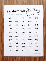 Teaching children the common chunks of words, helps them recognize those chunks in larger words. Teaching Nonsense Words Simply Kinder Nonsense Words Nonsense Words Fluency Non Sense Words