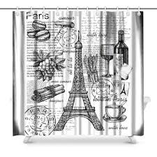 Mitovilla 3d ocean fish shower curtain set with hooks, nature scenic of tropical fish, turtle, shark in the sea bathroom decor for ocean themed home, gifts for women, men and kids, blue, 72 w x 72 l. Stylish Shower Curtain Eiffel Tower Decor Artistic Mage Of Effel Tower Paris France And Vintage Car Street Dark Clouds Bathroom Buy At The Price Of 49 38 In Aliexpress Com Imall Com