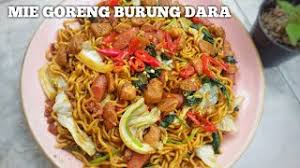 Masak mie goreng burung dara. Resep Mie Goreng Burung Dara Enak Banget Youtube