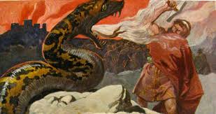 In Norse Mythology Jormungandr Huge Monster Often Written As Jormungand Or Jormungand Is A Middle Child Of The Norse Myth World Serpent Norse Mythology