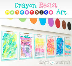 Spring has started and the weather is finally warm enough to get back outside and paint. Easy To Make Spring Inspired Crayon Resist Watercolor Art For Kids