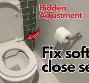 How to fix a toilet seat - Soft close repair