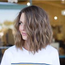 Mane Addicts On Instagram Everything About This Lob For The Perf Beach Waves Beckym Hair Use Which Hair Colour Thick Hair Styles Wavy Bob Hairstyles