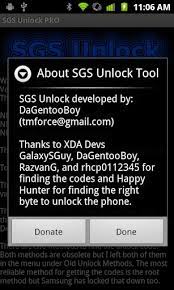 Una duda, una vez liberado el movil, con el sgs unlock, ¿puedo desinstalar el programa tranquilamente? Sgs Unlock Pro Needs Root Apk 1 5 Android App Download