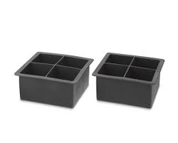 Forget the ice you get from an ice cube tray or your freezer's ice maker that melt quickly and dilute your drink. King Cube Silicone Ice Cube Trays Williams Sonoma