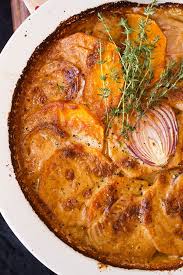 Butternut And Onion Au Gratin Recipes Veggie Dishes Gratin Recipe