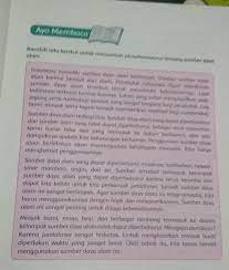1 Berdasarkan Teks Berikanlah Masing Masing 3 Contoh Sumber Daya Alamyang Dapat Diperbaharui Dan Brainly Co Id