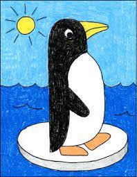 It fits easily in the kits schoolchildren. Draw An Easy Penguin Art Projects For Kids