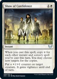 Comments are closed, but trackbacks and pingbacks are open. Show Of Confidence Strixhaven School Of Mages Gatherer Magic The Gathering