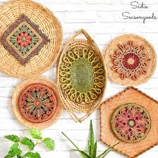 See more ideas about japanese cookies, kokeshi dolls, kokeshi. Basket Wall Decor With Bohemian Design From The Thrift Store