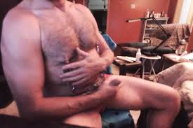 Gay Daddy Working the Nips with Clamps Wanking